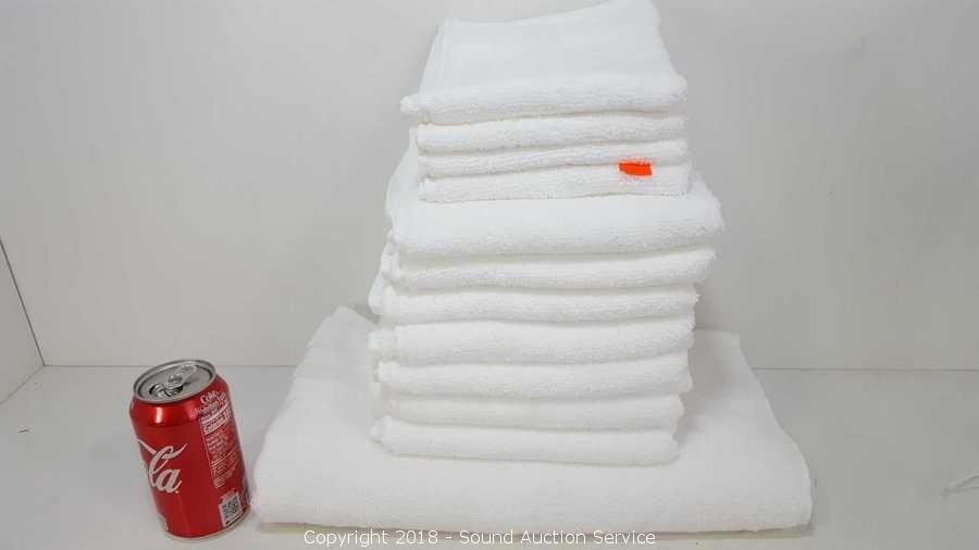 NEW GRANDEUR HOSPITALITY BATH TOWEL, HAND TOWEL OR WASH CLOTH 100% COTTON