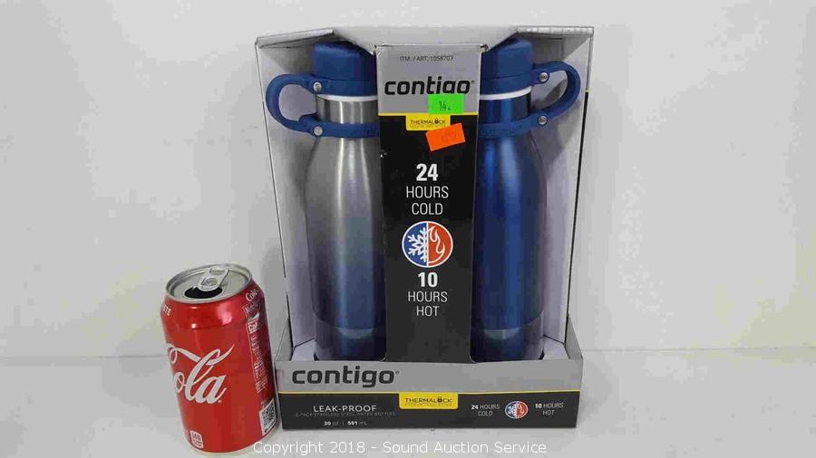 Contigo Stainless Steel Water Bottles - 2 Pack 