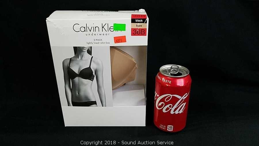 Sound Auction Service - Auction: 09/18/18 Home Furnishings Auction ITEM: Calvin  Klein 36B Lightly Lined T-Shirt Bra