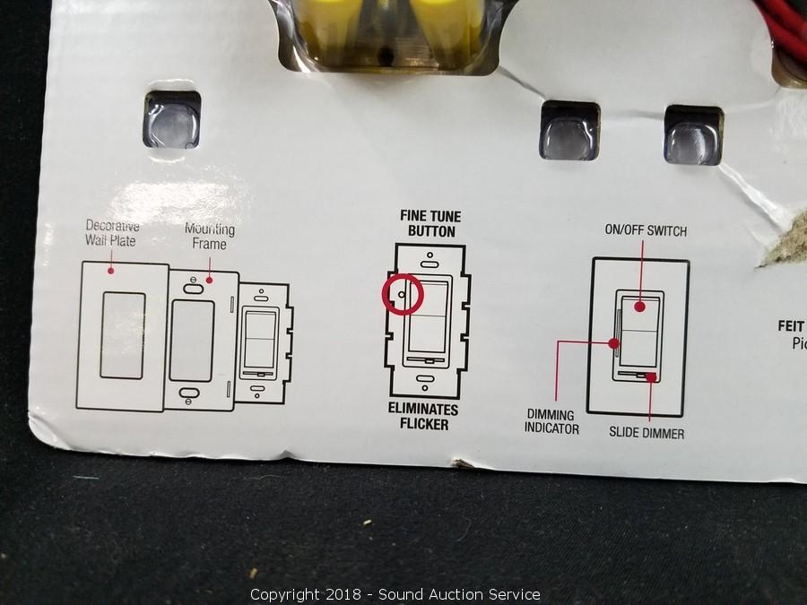 Sound Auction Service - Auction: 09/27/22 SAS Online Auction ITEM: 2 Feit  Smart Wi-Fi Dimmer Switches