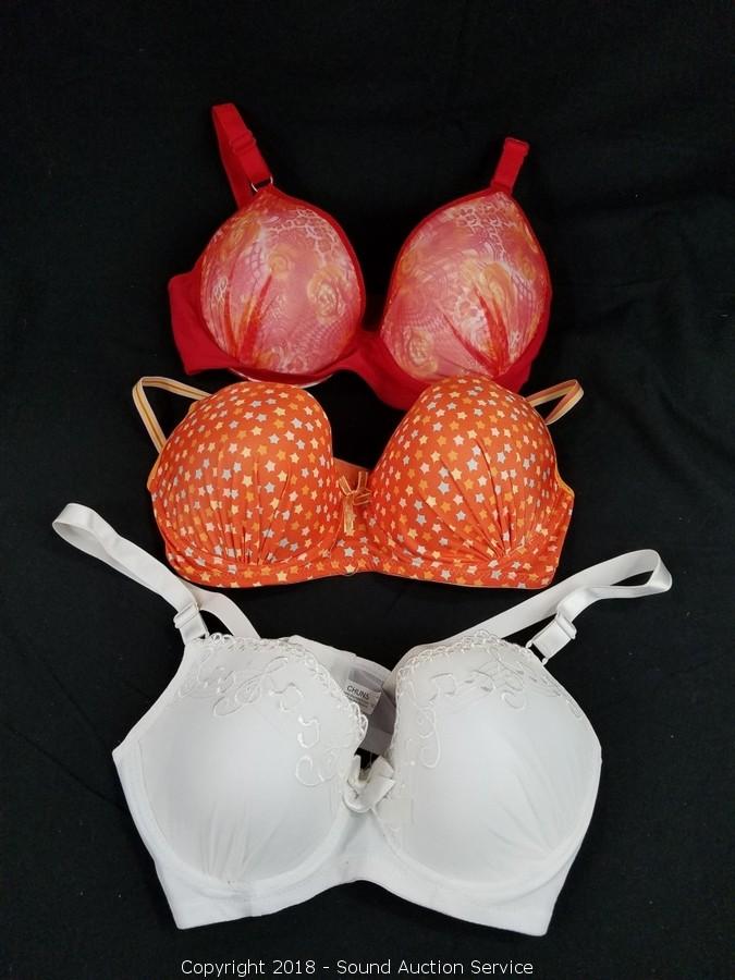 Sound Auction Service - Auction: 10/04/18 New & Lightly Used Store Returns  Auction ITEM: (3) NEW Women's Size 38C? Bras