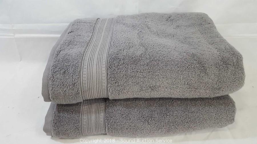 Sound Auction Service - Auction: 12/10/19 James, Methenitis & Others Estate  Auction ITEM: 4pc. Charisma Grey Luxury Bath & Hand Towels