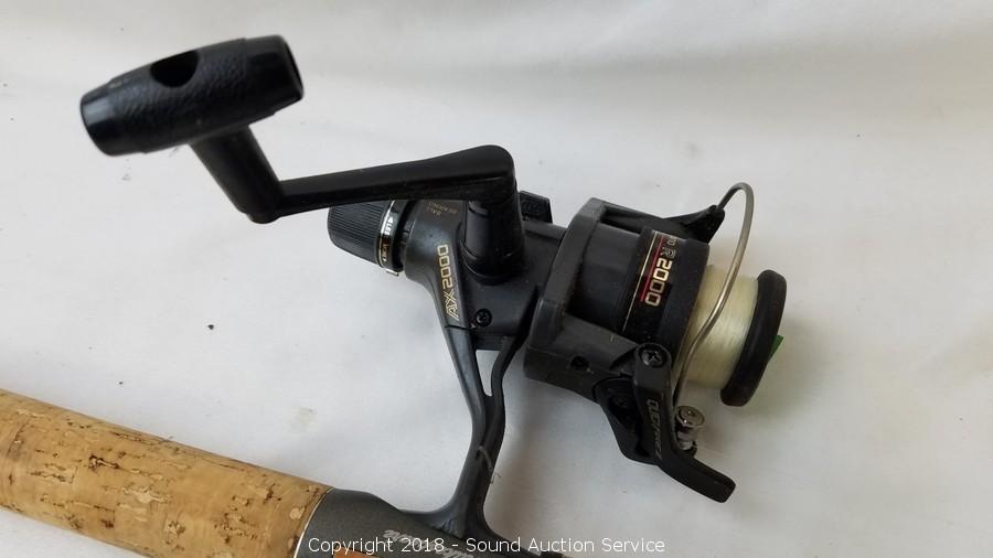 Sound Auction Service - Auction: 12/13/18 Fisher / Wilch Estate Auction  ITEM: Shakespeare & Shimano Spinning Fishing Rod & Reels