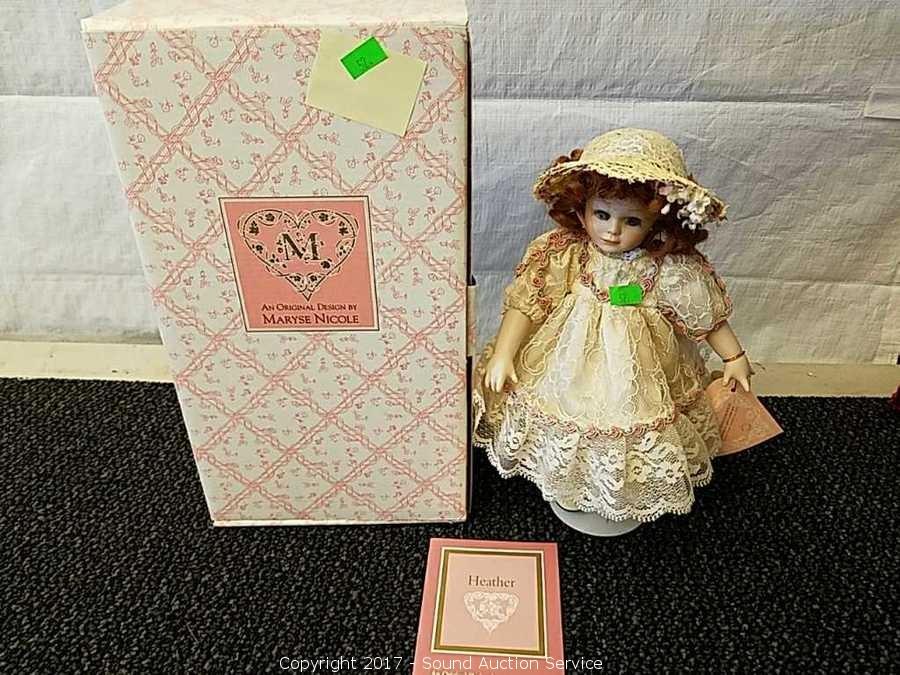 Sold at Auction: A doll house set marked Nicole's