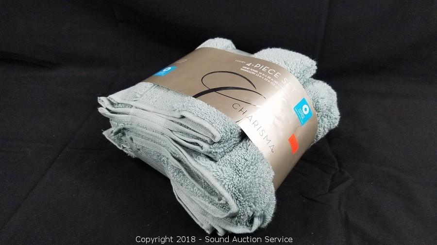 Sound Auction Service - Auction: 12/10/19 James, Methenitis & Others Estate  Auction ITEM: 4pc. Charisma Grey Luxury Bath & Hand Towels