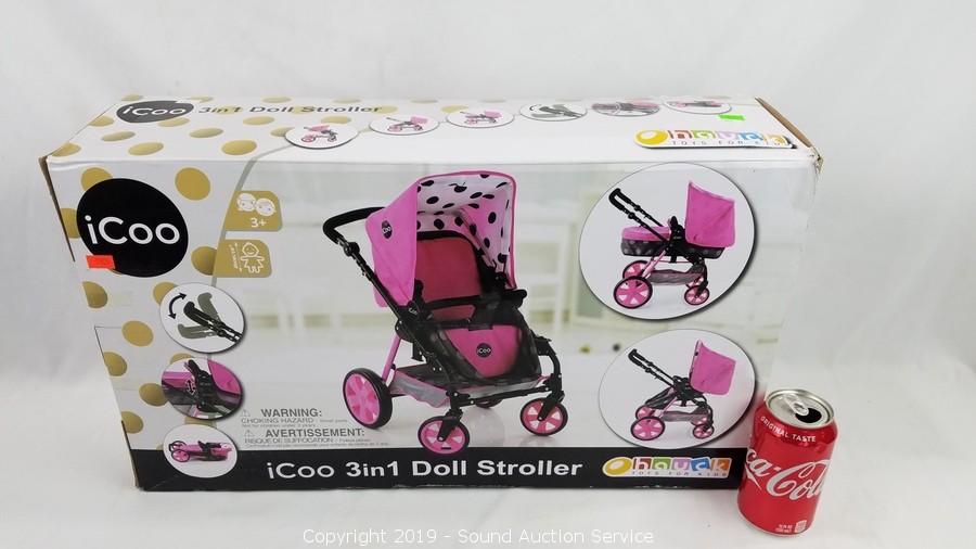 Icoo 3 in store 1 doll stroller