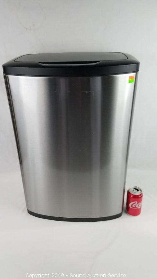 alcove 21-Gallon Stainless Steel Motion-Sensor Trash Can with Trash Bags  30-Pack, Home Furnishings - Tools - Furniture - Pool Table - Smart Watches  - Tv's - Home Improvements Auction #234