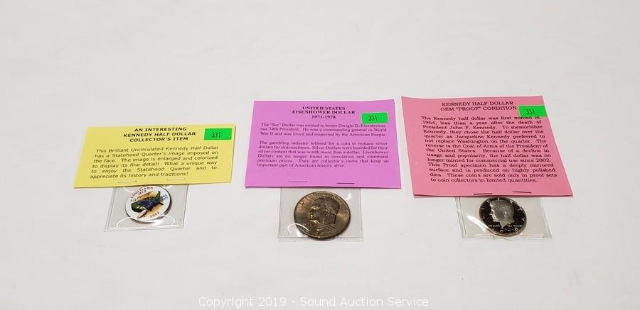 Sound Auction Service - Auction: 06/18/20 Middleton & Others Consignment  Auction ITEM: Collectible Quarter, Half Dollar & Dollar Coins