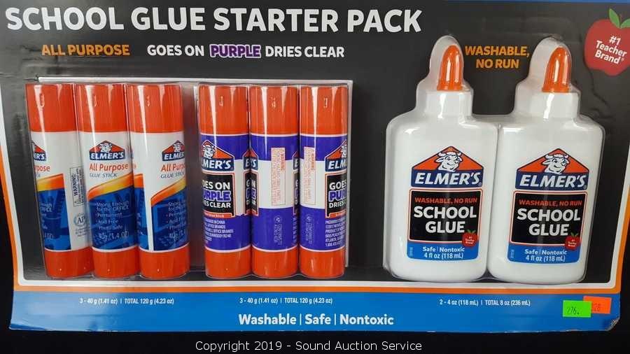 Sound Auction Service - Auction: 011519 Overstock & Store Returns Auction  ITEM: Elmer's Glue Starter Pack & Scotch Glue Sticks