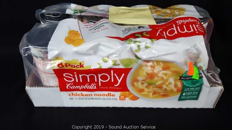 Campbell's, Simply Chicken Noodle Soup, 18.6 oz, 8-Count