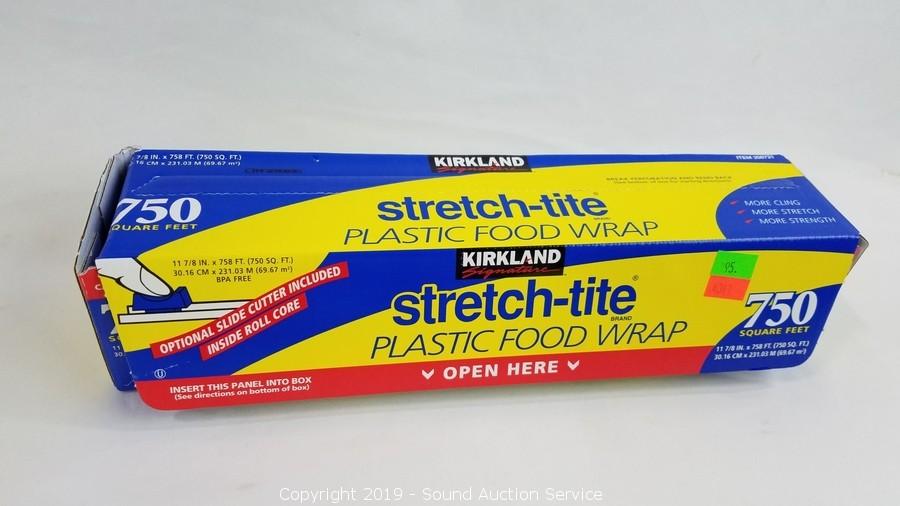 Sound Auction Service - Auction: 012219 Comfort, Health, Beauty, Bedding &  More! ITEM: Stretch Tite Plastic Food Wrap w/Dispenser/Cutter