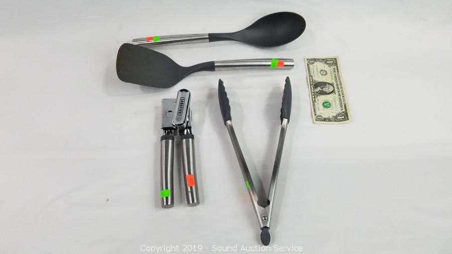 Sound Auction Service - Auction: 12/27/18 Farewell 2018 Auction! ITEM: 5pc.  Spurtle Non-Stick Silicone Utensil Set