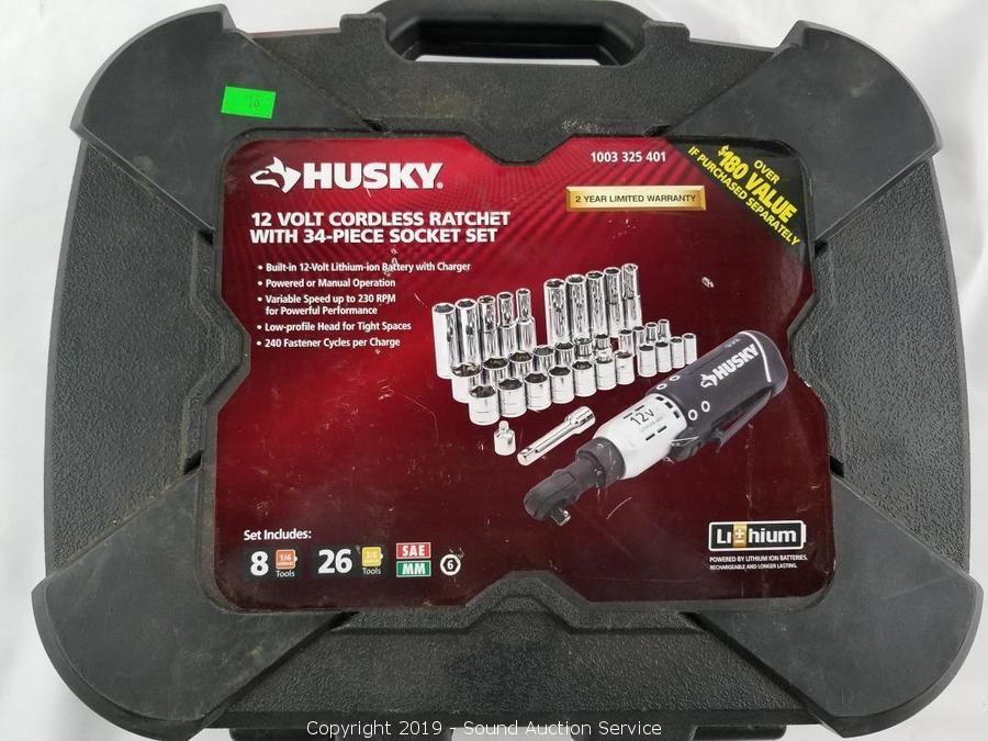 Husky battery best sale powered ratchet