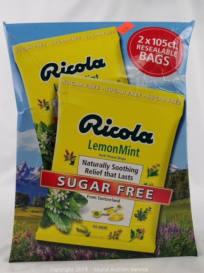 Ricola Sugar Free Lemon Mint Herb Throat Drops, 105 ct.