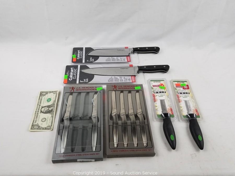 Sold at Auction: 6pc-Cuisinart Knife Set In Colors