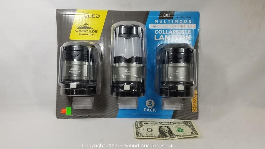 Cascade Mountain Tech 3-pack Multimode LED Lantern 