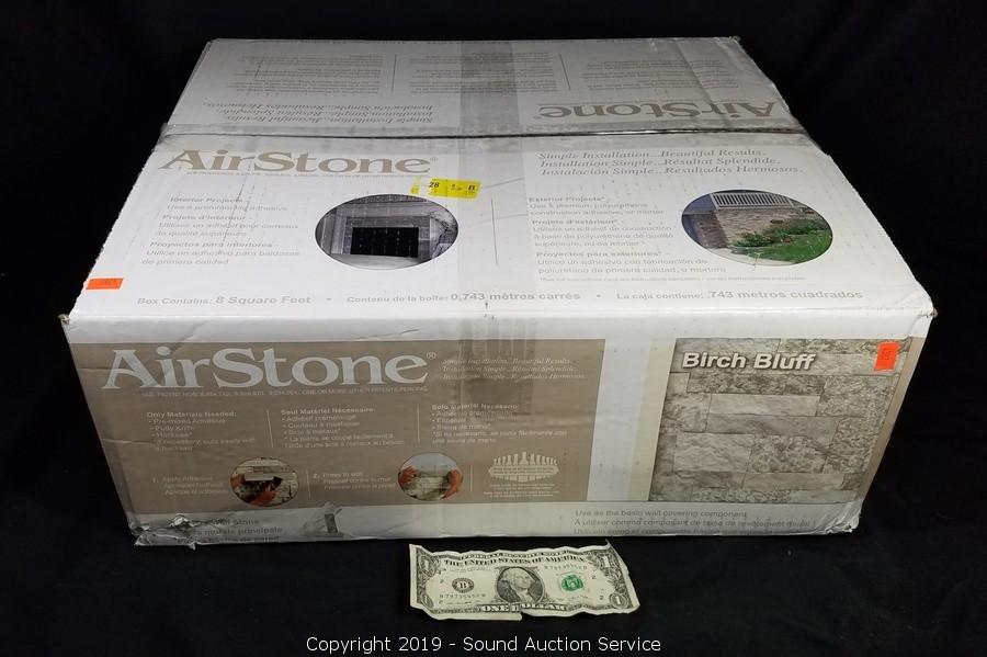 Sound Auction Service - Auction: 04/23/19 Stablein & Others Estate Auction  ITEM: Airstone Birch Primary Wall Stones