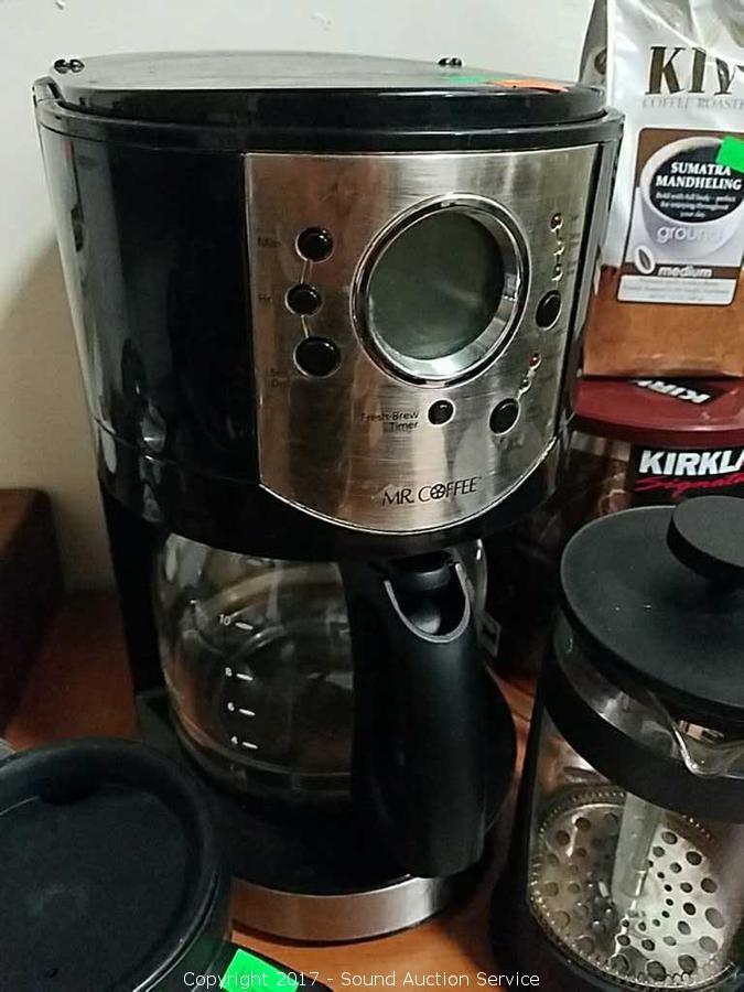 Sound Auction Service - Auction: Call & Cuskelly Estate Auction ITEM: Mr. Coffee  Coffee Pot, Coffee & Supplies