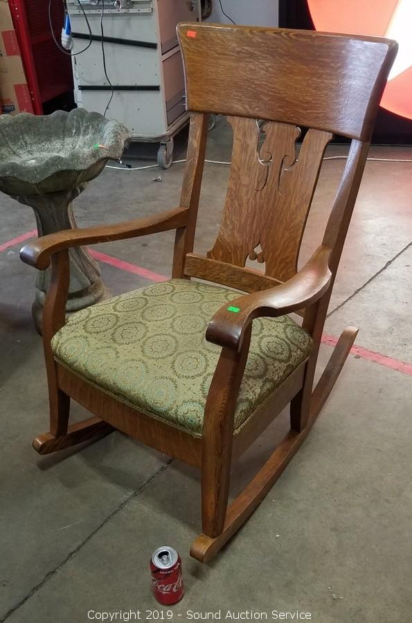 quarter sawn oak rocking chair