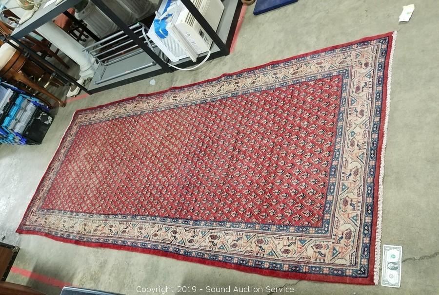 Sound Auction Service - Auction: 06/25/19 Antique's, Collectibles, New &  Used Consignment Auction ITEM: Hand Made in Iran 10'4x4'5 Wool Runner Rug