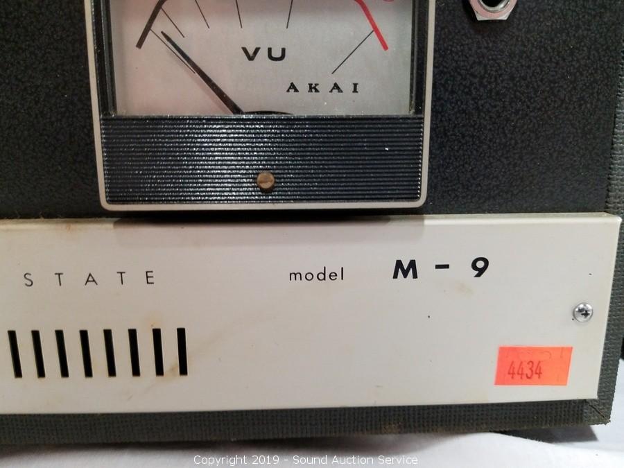 Sound Auction Service - Auction: 08/08/19 Weathers & Others Multi-Estate  Auction ITEM: Akai M-9 Four Track Stereophonic Tape Recorder