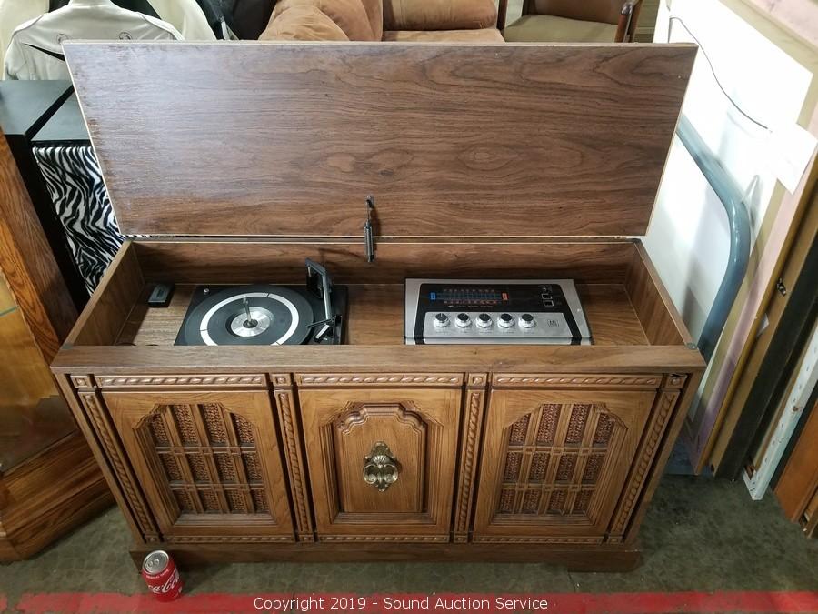 Sound Auction Service - Auction: 08/08/19 Weathers & Others Multi-Estate  Auction ITEM: Montgomery Ward Solid State Record Cabinet