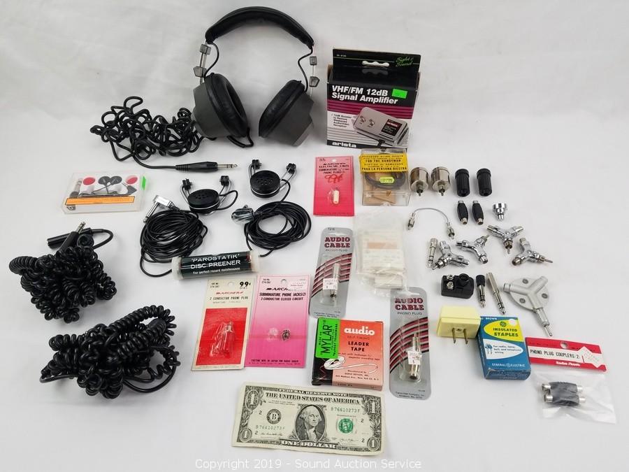 Sound Auction Service - Auction: 08/08/19 Weathers & Others Multi-Estate  Auction ITEM: Crystal Microphones, Realistic Headphones & More