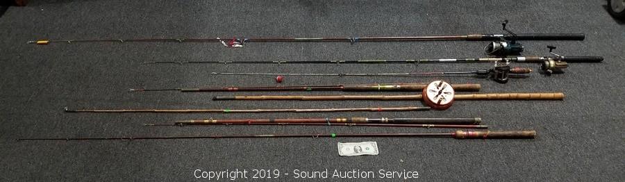Sound Auction Service - Auction: 07/10/18 Home Improvement & Estate  Furnishings Auction ITEM: 5'ft Casting Rod w/ Brohnson Mustang Reel