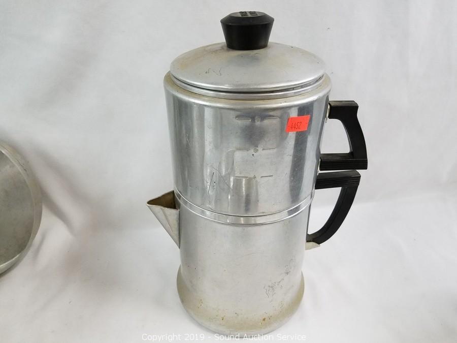 Vintage Wear-ever 3046 Aluminum Coffee Pot 6 Cup Pot Drip