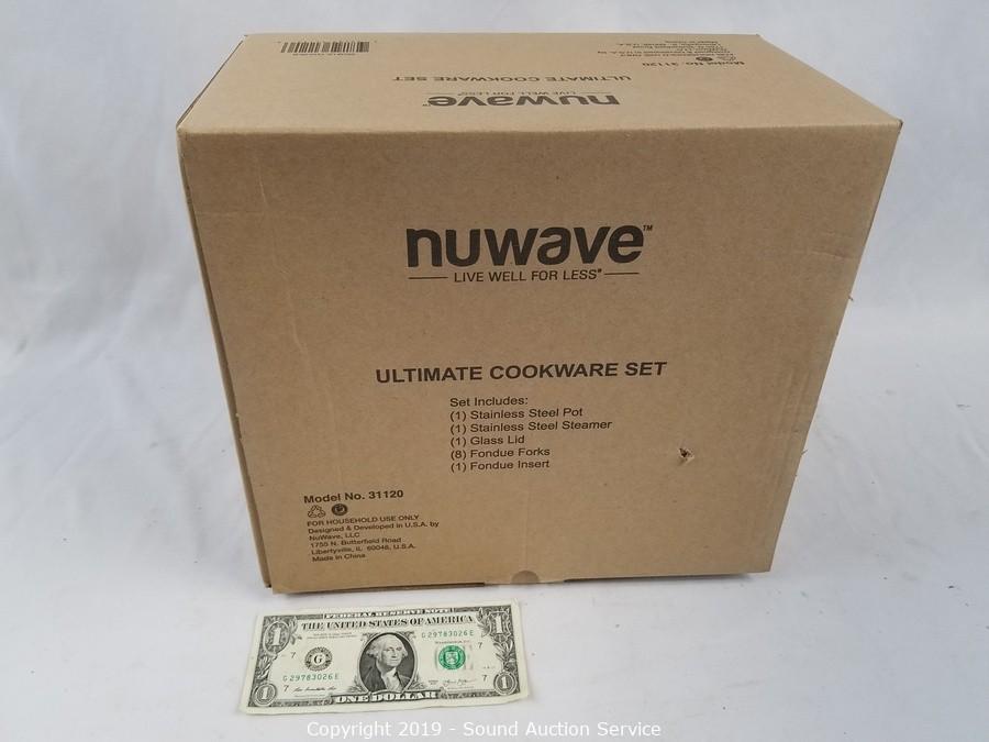 NuWave Ultimate Cookware Set Pot, Lid, Steamer, Fondue Forks and Insert