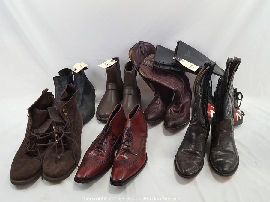 Sound Auction Service - Auction: 10/01/19 Get Shorty TV Series Production  Wardrobes & Props - Part 2 ITEM: #127 Get Shorty 7 Pairs of Men's Boots