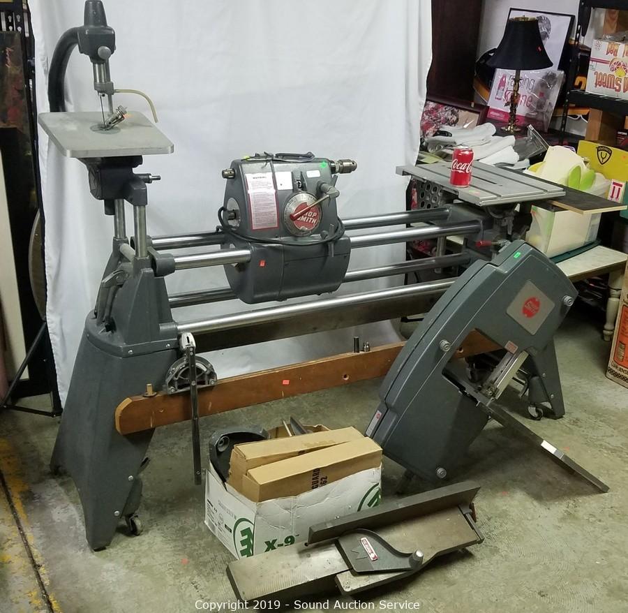 Sound Auction Service - Auction: 11/07/19 King, Kilkoff, Cramer & Others  Multi-Estate Auction ITEM: Shop Smith with Attachments, Manual & Accessories