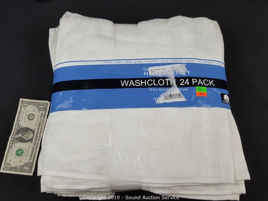 Grandeur Hospitality Towels, Washcloth 24-piece