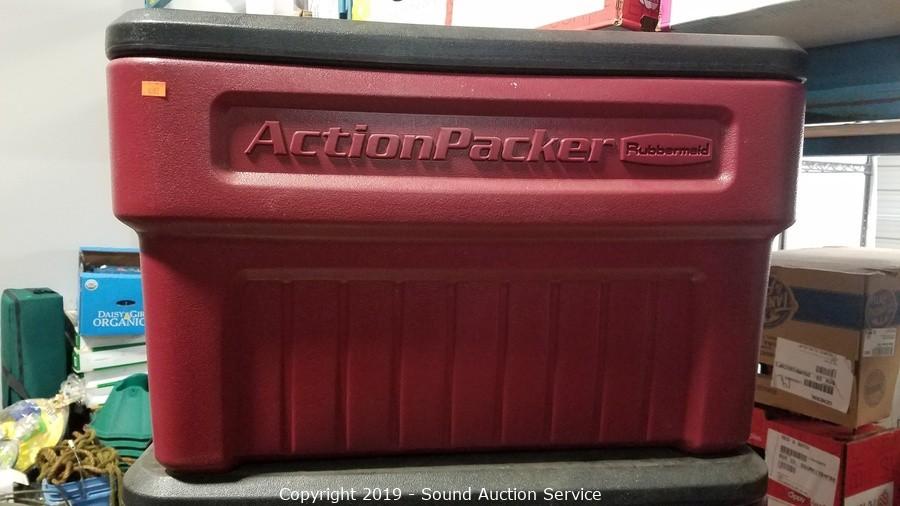 Sold at Auction: (2pc) Action Packer Totes