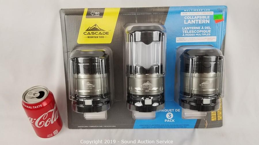 Cascade Mountain Tech Multimode LED Lantern 3 pack COSTCO