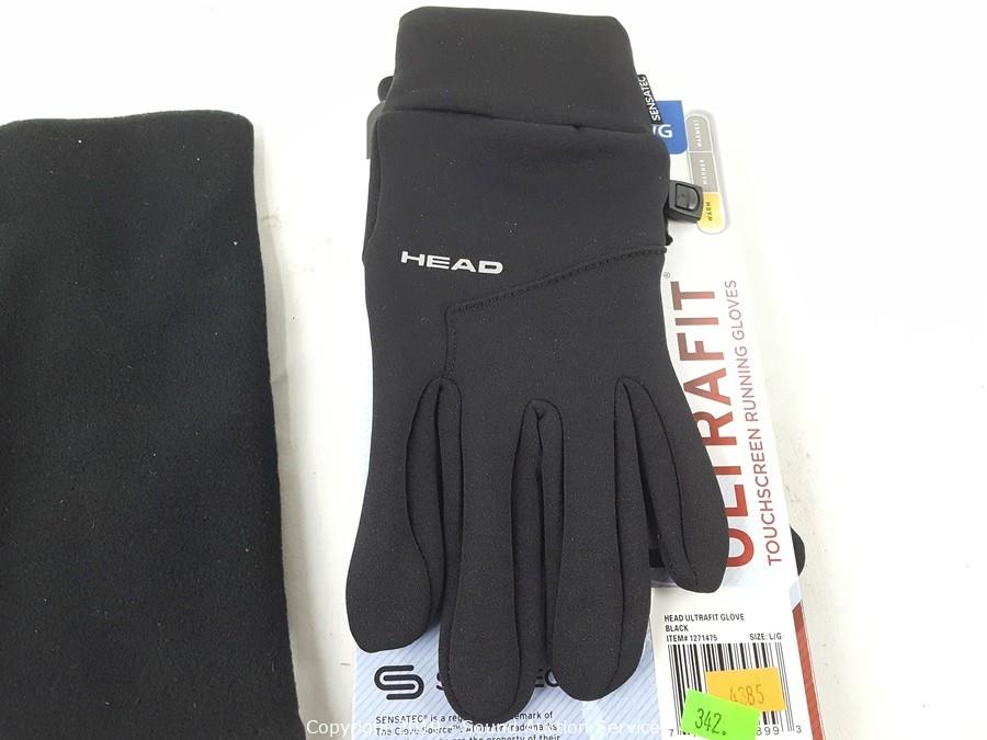 HEAD Men's Ultrafit Touchscreen Running Gloves