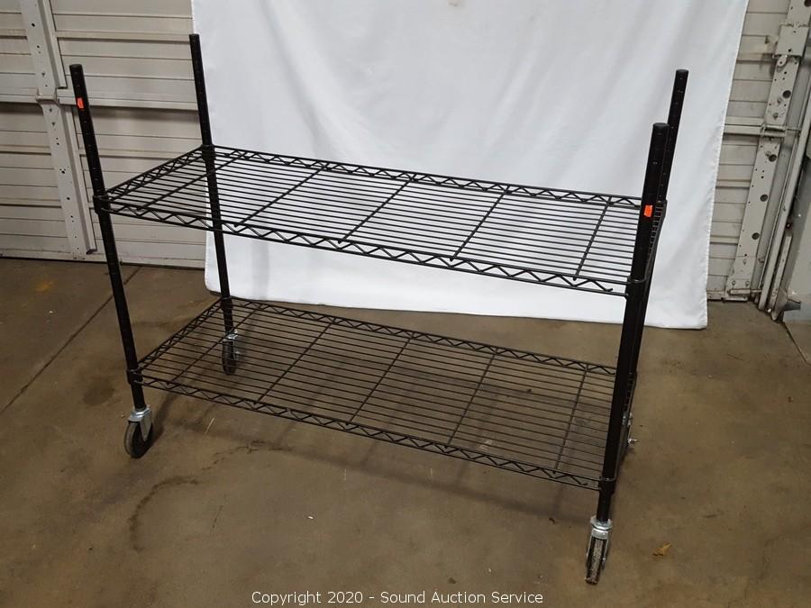 Sound Auction Service - Auction: Tolleson Fine Art & Estate Auction ITEM:  Metal Gorilla Shelving Unit w/5 Shelves