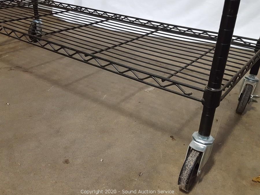 Sound Auction Service - Auction: Tolleson Fine Art & Estate Auction ITEM:  Metal Gorilla Shelving Unit w/5 Shelves