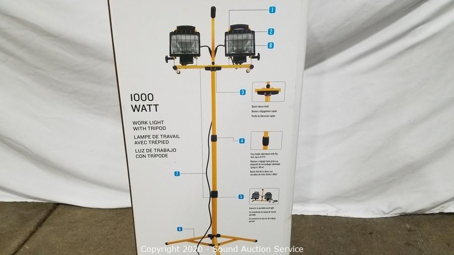Utilitech 1000-Watt Halogen Stand Work Light