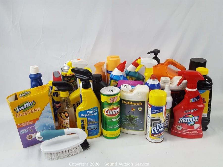 Cleaning supplies best sale lot